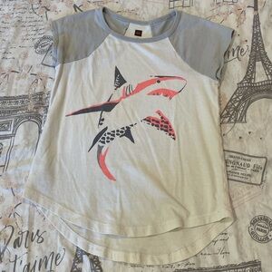 Tea Collection Shark Tee size 4